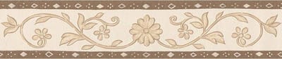 MODERNE BLOEMEN BEHANGRAND |beige bruin creme - A.S. Création Only Borders 11