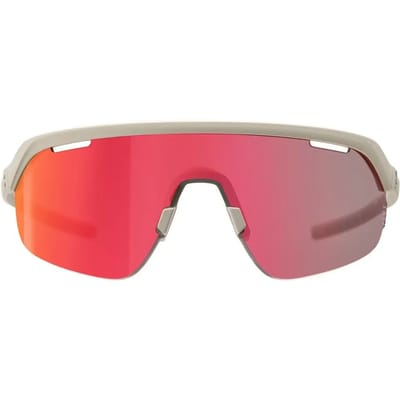 BBB Cycling Arc Flux Professionele Fietsbril Heren en Dames - Hoog Contrast Sportbril - Wielrenbril Met Flux Lens - Anti-Condens - Mat Creme Rood - BSG-82