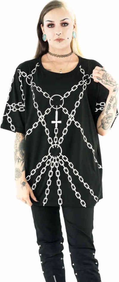 Heartless - Enchained Top - S - Zwart