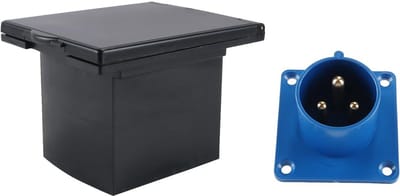 Dailygoods - Dailygoody - Waterdichte Aansluitdoos - Caravan en Motorhome - Duurzaam en Weerbestendig - Ideaal voor Buitengebruik - Geschikt voor 16A/23A - Veilig