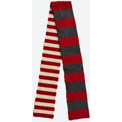 Écharpe d'hiver en laine pour femme Écharpes chaudes Rayure Couleur unie vive Design Châle épaissi Pashmina en cachemire doux Cache-cou One Size red