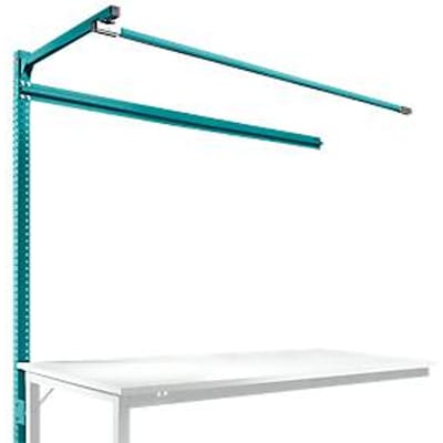 Opbouwframe met giek, Aanbouwtafel SPECIAAL werktafel-/werkbank UNIVERSAL/PROFI, 1750 mm, waterblauw