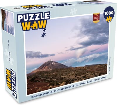 Puzzel Teide vulkaan in het ochtendlicht in het Nationaal park Teide in Spanje - Legpuzzel - Puzzel 1000 stukjes volwassenen