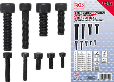 BGS Cilinderschroevenassortiment inbus 106 delig