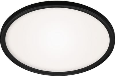 BRILONER SLIM - LED Plafonniére - plafondlamp - 18W - wit-zwart - Ø29.3cm
