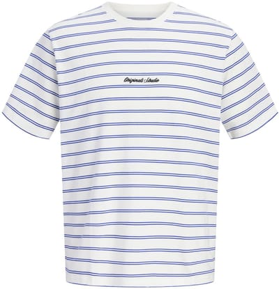 JACK&JONES - JORNORREBRO STRIPE TEE SS CN JNR - Jongens - T-shirts