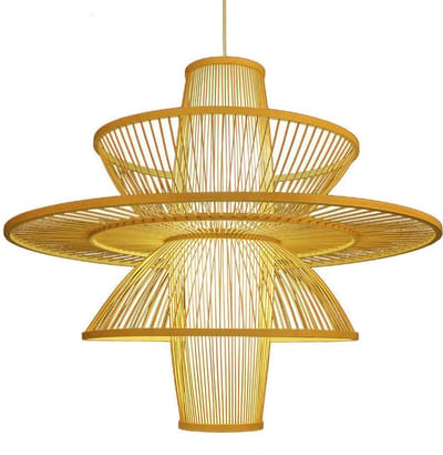Fine Asianliving Bamboe Hanglamp Naturel Nina D50xH35cm