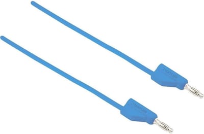 Meetsnoer - Testkabel - Elektrisch meten - Hittebestendig silicone - 5 meter - Blauw
