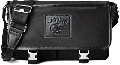 LACOSTE schoudertas Lacoste Classics Messenger Bag Noir zwart