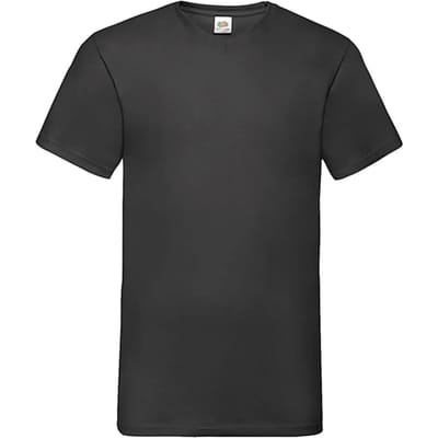 V-hals T-shirt Fruit of the Loom Valueweight