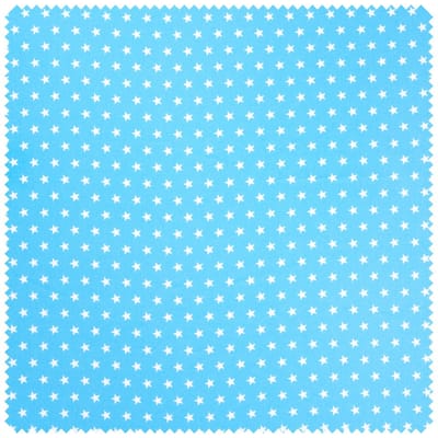 Katoenen poplin stof "Stars" - Blauw