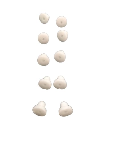 Petra's Sieradenwereld - Rubbertjes voor clipoorbellen (achterkantjes) 20 paar
