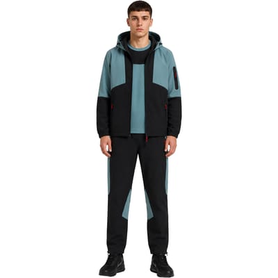 Kruze | Heren Geweven 3-delige Set - Jas/T-Shirt/Broek