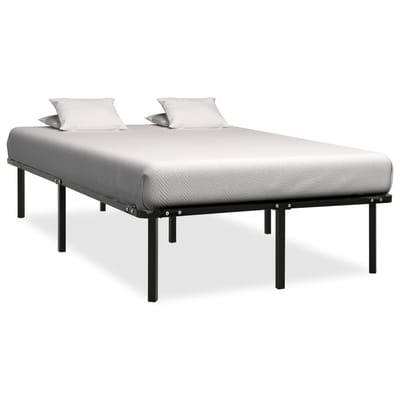vidaXL - Bedframe - metaal - zwart - 120x200 - cm