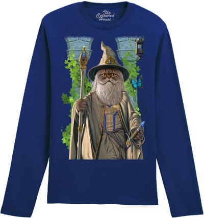 Lord of the Rings parody Catdalf The White The Coloured House Longsleeve T-shirt XL