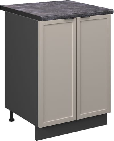 Vicco Fame-Line Keukenonderkast – 60 cm, WB Antraciet GrijsBeige
