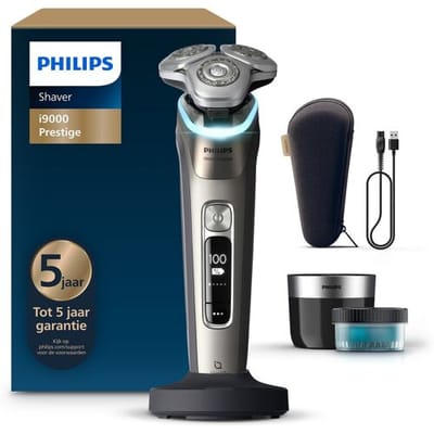 Philips scheerapparaat i9000 Prestige, XP9203/30, nat en droog elektrisch scheerapparaat, met Skin IQ-technologie, Triple Lift & Cut-systeem, 360