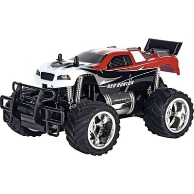 Carrera RC 370180012 Red Hunter X 1:18 RC modelauto voor beginners Elektro Monstertruck Achterwielaandrijving Incl. batterijen