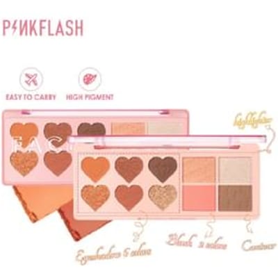 PINKFLASH - Highlighter Blusher Multi Palette - 3 Colors #2 Strawberry Ice