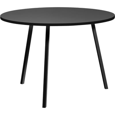 HAY - Loop Stand Round Table - zwart - Ø 105 cm