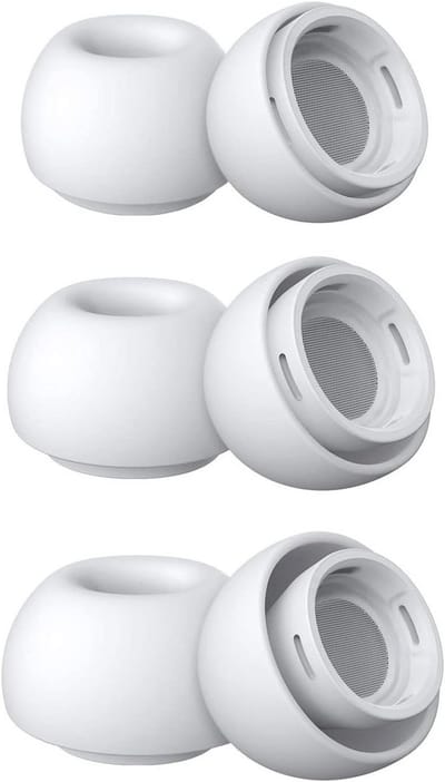 3 Paar Vervangende Oordopjes voor AirPods Pro - Siliconen Oordopjes met Ruisonderdrukking (S/M/L)