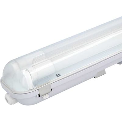 HOFTRONIC - LED TL Lamp 150 cm - Dubbel 2x24 Watt - IP65 waterdicht - 4000K Neutraal wit licht - G13 T8 LED TL armatuur - Flikkervrij - LED TL verlichting - Plafondverlichting 150 cm