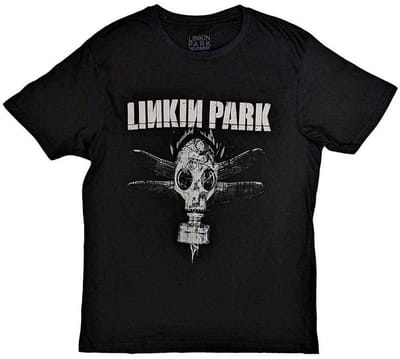 Linkin Park Gas Mask Heren T-shirt - zwart - S