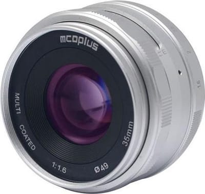 Mcoplus Mco-35mm-f/1.6 Zilver voor Micro 4/3