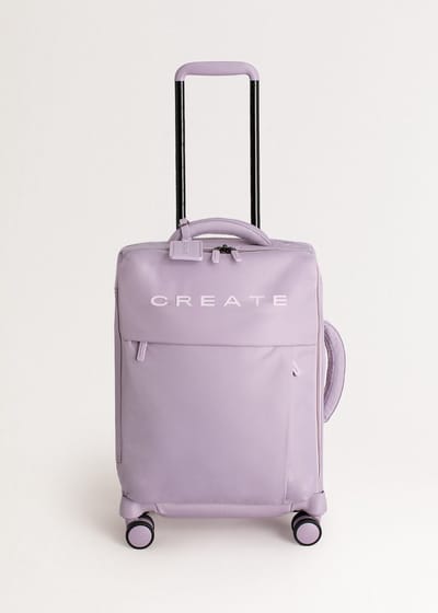 CREATE - Zachte koffer van polyester met TSA-slot en multidirectionele wielen - Cabine S - LUGGAGE STUDIO SOFT