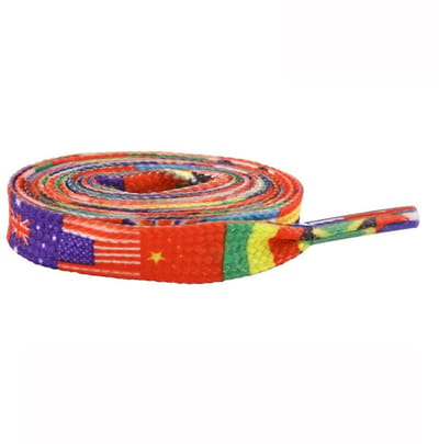 Dailygoody - Premium Vervangende Flat Schoenveters - 2 Paar - 8 mm Breed - Ideaal voor Sneakers en Sportschoenen