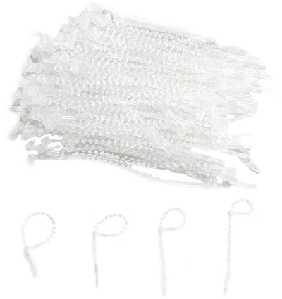 Dailygoods- Veiligheidszegels 1000 stuks - Kunststof - Verstelbaar - Transparant - Robuust - Zelfborgend ontwerp - Etiketten