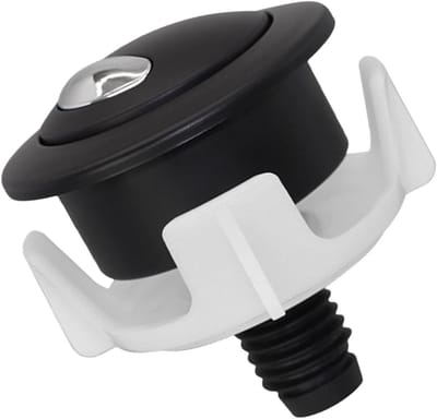 Toiletknop vervanging - Dubbele spoeling - Water besparen - Probleemloze installatie - 6 x 6 x 8 cm - Zwart