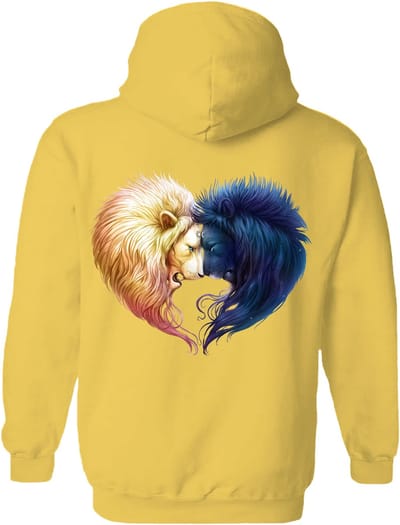 Leeuw Day And Night - Lion The Coloured House Hoodie S