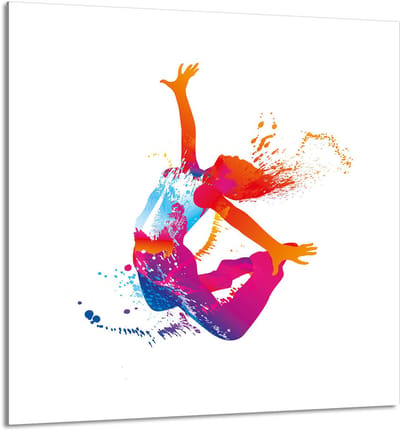 TMK ArtDeko Serie - Glas Paneel - 60x65cm - Biały - Veilig en Veelzijdig