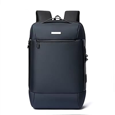 KZQ Waterdichte Laptop Rugzak Voor Heren En Dames - 15.6 Inch Zakelijke Computer Tas Met Usb Oplaadpoort - Antidiefstal Design Voor Werk En Reizen - Blauw