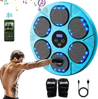 Bluetooth Muziek Boksmachine met 9 Snelheidsmodi en Bokshandschoenen