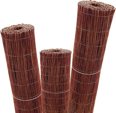 Rieten Mat - Wilgenmat Inkijkbescherming - Tuin Balkon Terras - Natuurlijk Duurzaam Materiaal - 10m x 150cm - Bruin
