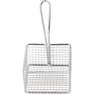 Panier à friteuse en acier inoxydable pour frites, filtre, passoire, ustensiles de cuisine white