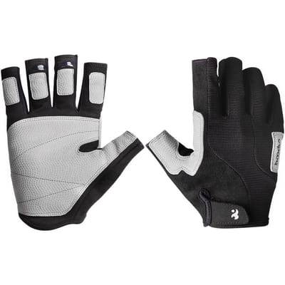 Gants d'escalade gants de Sport unisexe gants d'escalade demi-doigt pour L noir