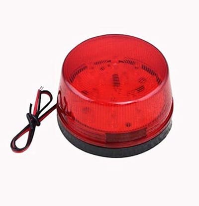 Alarm Knipperlicht - Waarschuwingslamp Rood - Beveiliging Huis - 12V LED Stroboscoop - 73 x 44 mm - Rood