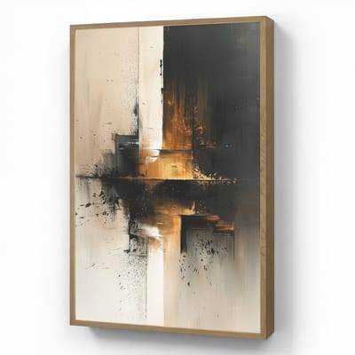 Wandlamp 60x90 cm - Oplaadbaar - Modern - Zwart - Verf - Goud - Wandlampen binnen woonkamer - Slaapkamer lamp - Decoratieve nachtlamp - Vloerlamp draadloos