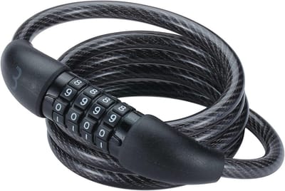 Famanu Cycling QuickCode BBL-66 Fietsslot, 4-cijferige combinatie, waterdicht, voor racefiets, MTB of urban bike, zwart