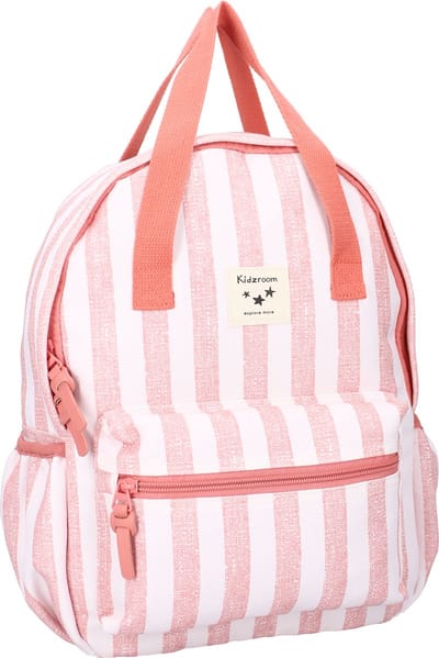 Kidzroom Stripe Frenzy - Kinder rugzak - 11,7 liter - 36 x 27 x 12 cm - Strepen - Roze