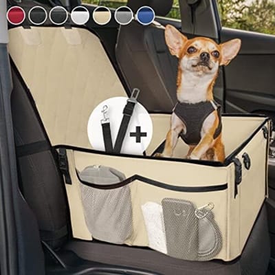 Hondenmand Auto Achterbank - Automand Hond - Beige
