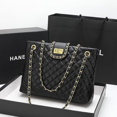 Lente Grote Capaciteit Diamant Patroon Ketting Tas Tote Bag Schouder Onderarm Tas Forens Handtas Vrouw gray