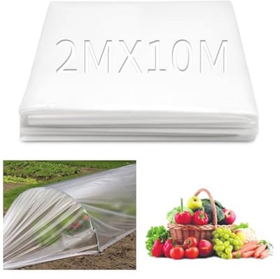 Transparante Kweekfilm 2 x 10 m voor Kassen - Extra Dikke Polyethyleen Film voor Planten en Groenten