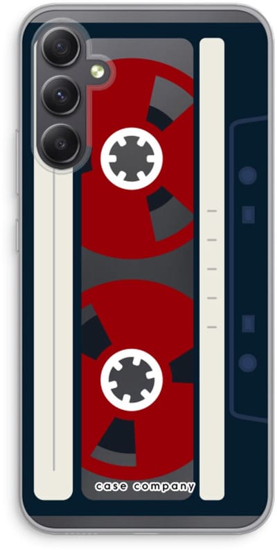Case Company® - Hoesje geschikt voor Samsung Galaxy A34 hoesje - Here's your tape - Soft Cover Telefoonhoesje - Bescherming aan alle Kanten en Schermrand