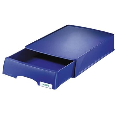 Brievenbak Leitz Plus met lade A4 maxi blauw