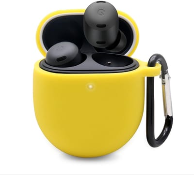 Dailygoody - Google Pixel Buds Pro 2 - silicone hoesje - ultradun en zacht - geel - valbestendig - anti-vingerafdruk - geschikt voor Google Pixel Buds...