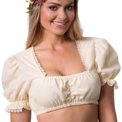 dressforfun - Dirndlblouse Anni M - verkleedkleding kostuum halloween verkleden feestkleding carnavalskleding carnaval feestkledij partykleding - 303046